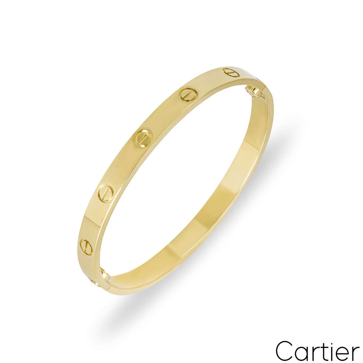 Cartier Yellow Gold Plain Love Bracelet Size 17 B6035517 Cartier Yellow Gold Plain Love Bracelet Size 17 B6035517